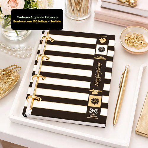 Caderno Argolado Rebecca Bonbon com 160 folhas - Sortida