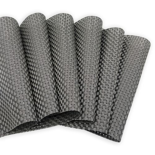 Jogo Americano Retangular Trançado - 6 Peças