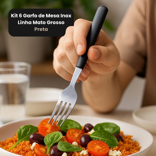 q8m7jyg98bc-lg.jpg Kit 6 Garfo De Mesa Inox Linha Mato Grosso - Preta