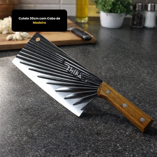 Cutelo 30cm com Cabo de Madeira