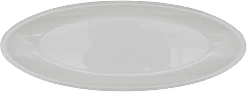 Conjunto 2 Prato Oval Vidro 35cm - Branca