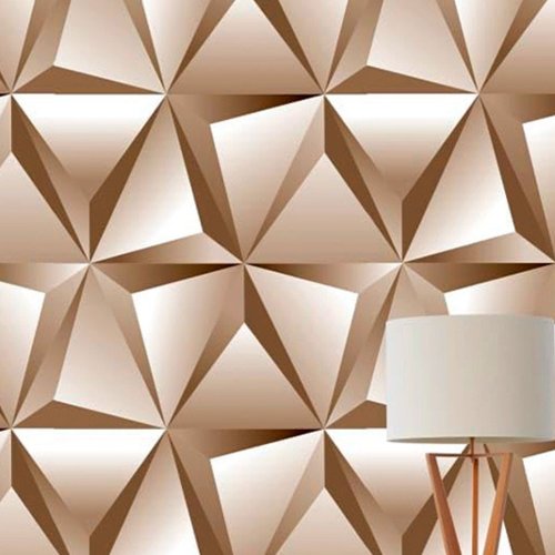 Papel de Parede Adesivo PVC Estampa Geométrica - 5 Metros