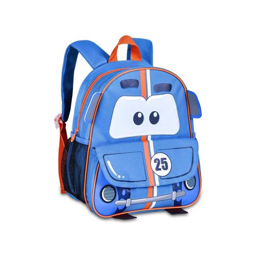 Mochila Infantil Escolar Passeio Costas Carros Azul