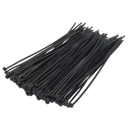Abraçadeira de Nylon 25cm x 3,6mm Preta - 100 Unidades