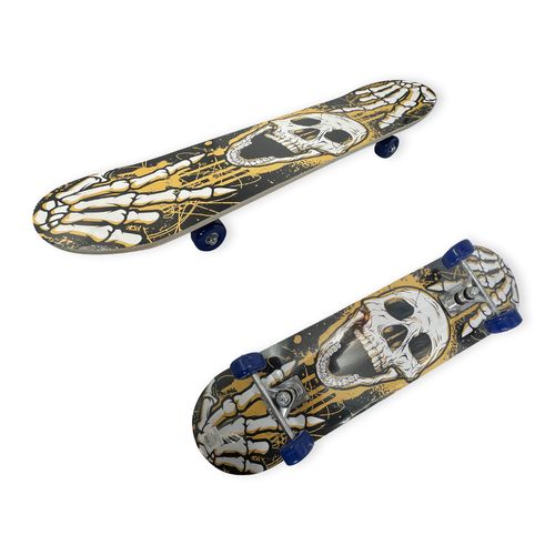 Skate Montado Semi Profissional Completo Caveira