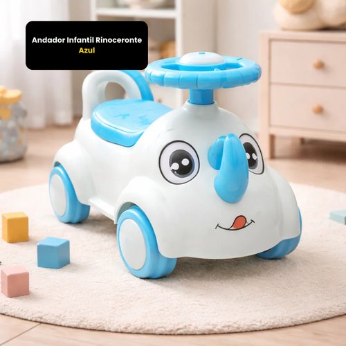 Andador Infantil Rinoceronte Azul