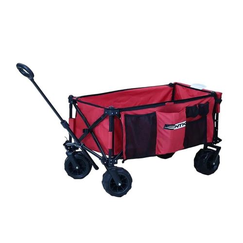 Carrinho de Carga Dobrável Multiuso 80Kg - Vermelha