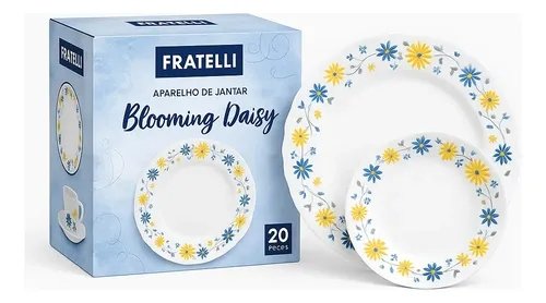 Aparelho De Jantar 20 Peças Resistente E Elegante