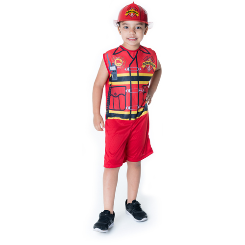 Kit Infantil Fantasia Bombeiro - GG