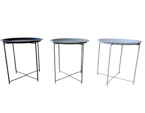Mesa Redonda Auxiliar Metálica - Sortida