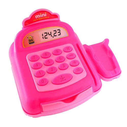 Mini Caixa Registradora com Moedas, Cartão e Bip Sortido