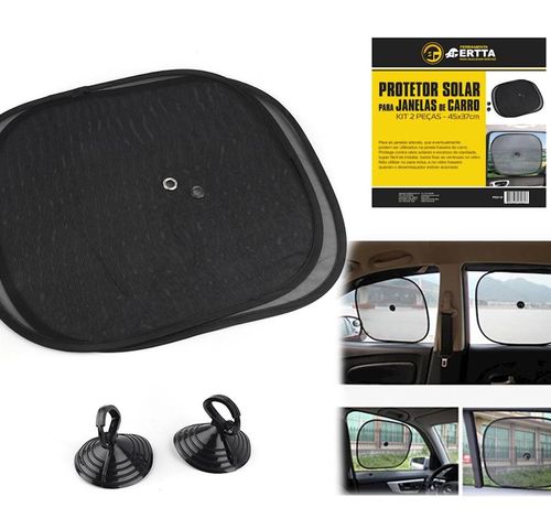 WE DROP - 2 Un. Protetor Solar Janela Lateral Carro Bebê Sol Cortina