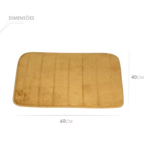 txkj5te462-lg.jpg Tapete Soft para Banheiro Antiderrapante 40x60cm - Caramelo