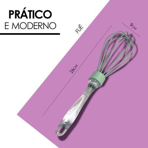Conjunto de Utensílios de Cozinha em Silicone 3 Peças - Verde