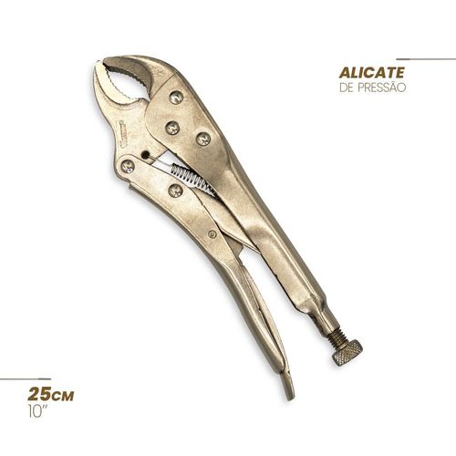 Alicate De Pressão 10 Polegadas 250mm Mordente Curvo