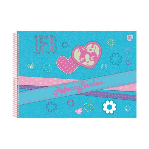 Caderno de Cartografia e Desenho 60 folhas Rebecca Bonbon - Sortido