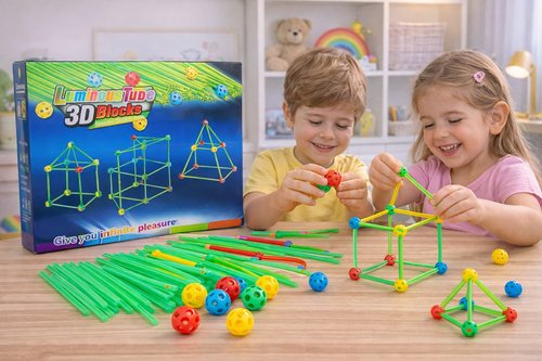 Jogo Varetas Brinquedo Para Montar Construção