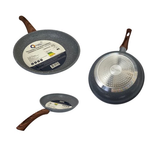 Frigideira Com Revestimento Cerâmico 24cm - Cinza