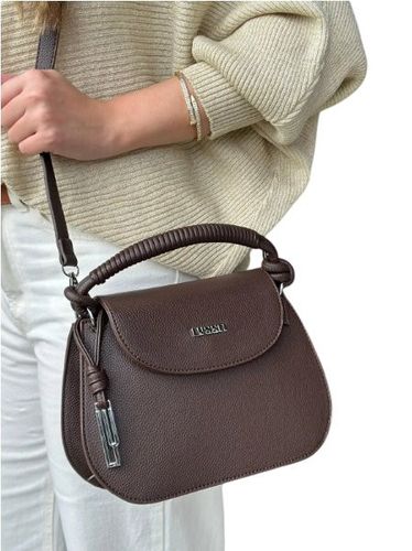 Bolsa Feminina Transversal com Alça em Corda - Marrom