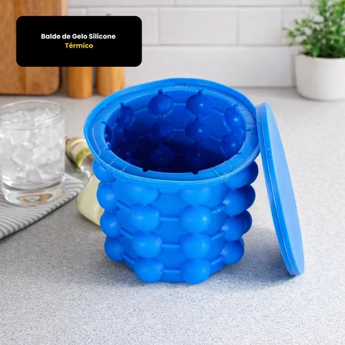 Balde de Gelo Silicone Térmico