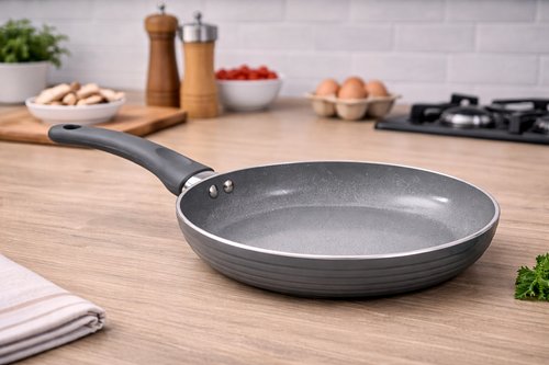 Frigideira Revestimento Cerâmica Antiderrapante Cinza 28cm