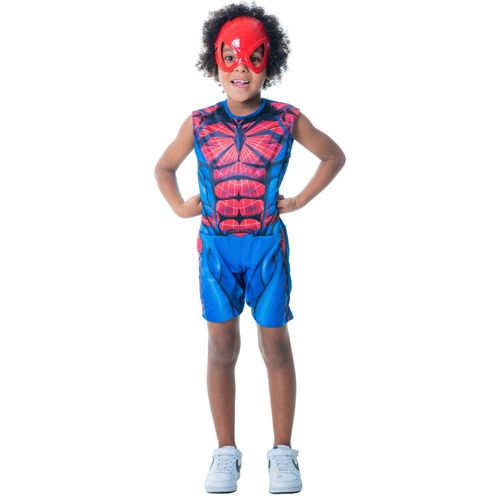 Kit Fantasia Infantil Homem Aranha com Mascara - G