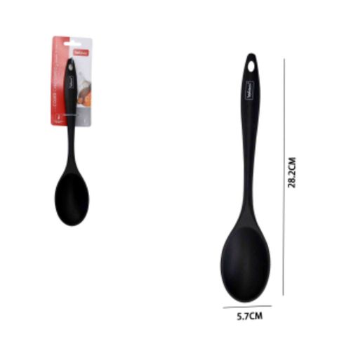 Colher Cabo Longo de Silicone - Preta