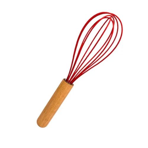 Batedor De Claras De Silicone - Vermelha