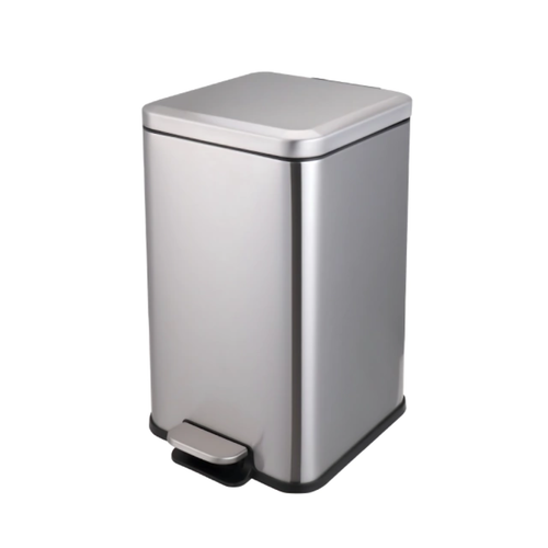 Lixeira Retangular 20 Litros com Pedal - Inox