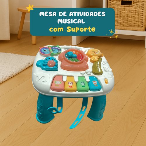 Mesa de Atividades Musical com Suporte