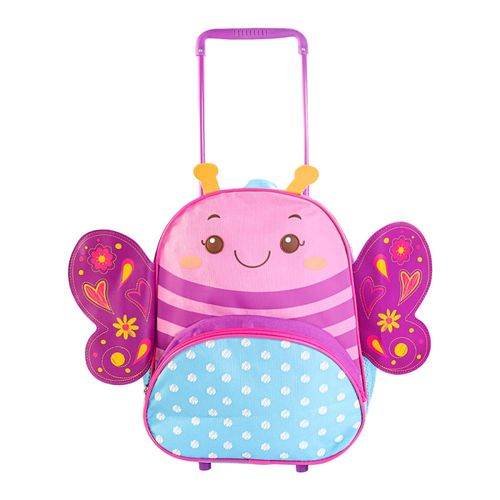 Mochila Infantil com Rodinhas - Borboleta Roxa