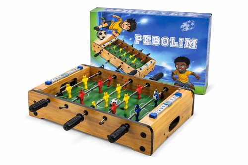 Pebolim Mesa Madeira Portátil Jogo Futebol