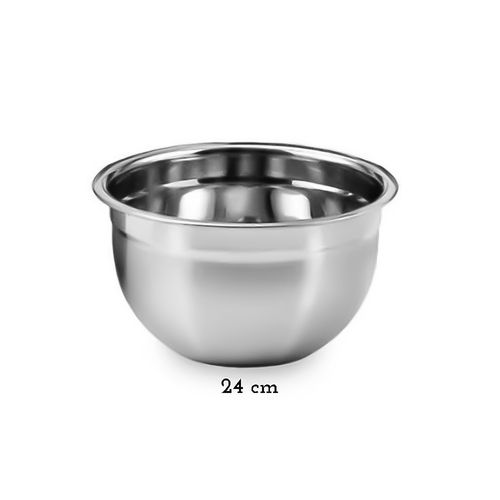 Tigela Inox Bowl 24cm Multiuso Profissional