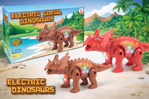 Dinossauro Luminoso Brinquedo Anda Luz Som Movimento