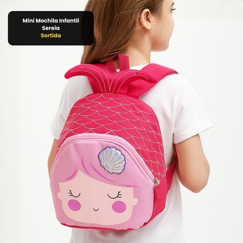 Mini Mochila Infantil Sereia - Sortida