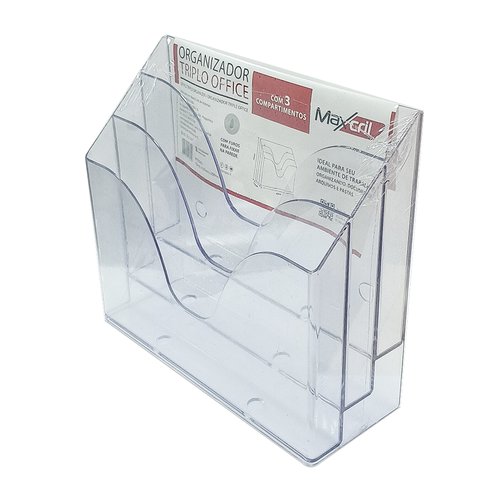 Organizador Triplo Office 3 Compartimentos