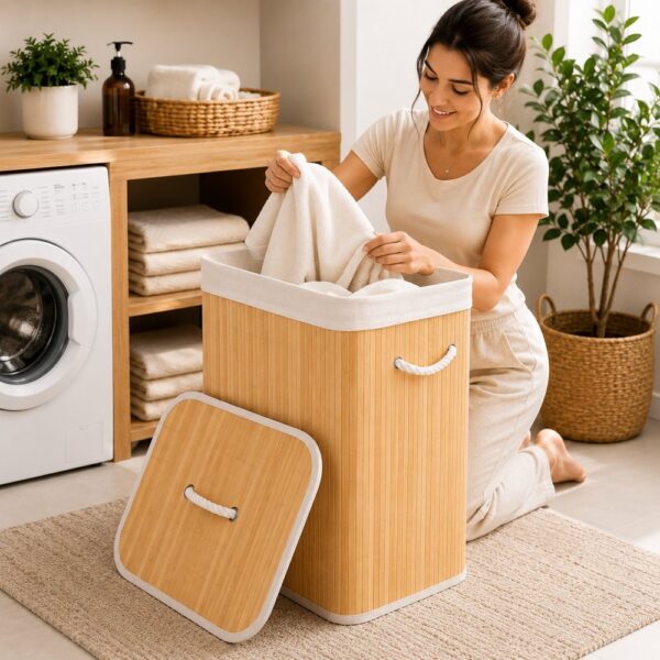 Cesto_de_Bambu_com_al_as_e_tampa_70L__Bambu_imagem_2 Cesto Organizador de Roupas com Tampa e Alças 70L