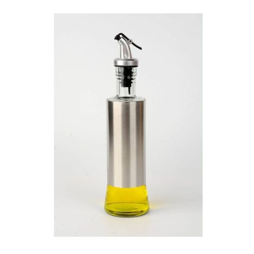 Galheteiro Azeite Vinagre 300ml Vidro Aço Inox Dosador