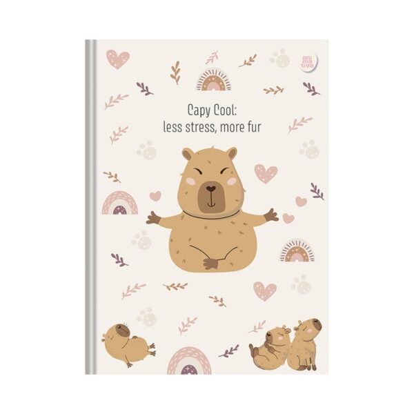 Caderno Costurado Capivara com 160 Folhas - Sortido