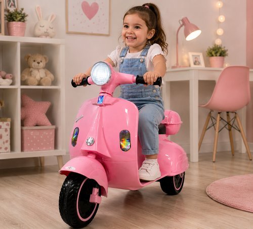 03xmhi9my4xf-lg-3.jpg Moto Elétrica Infantil Scooter - Rosa