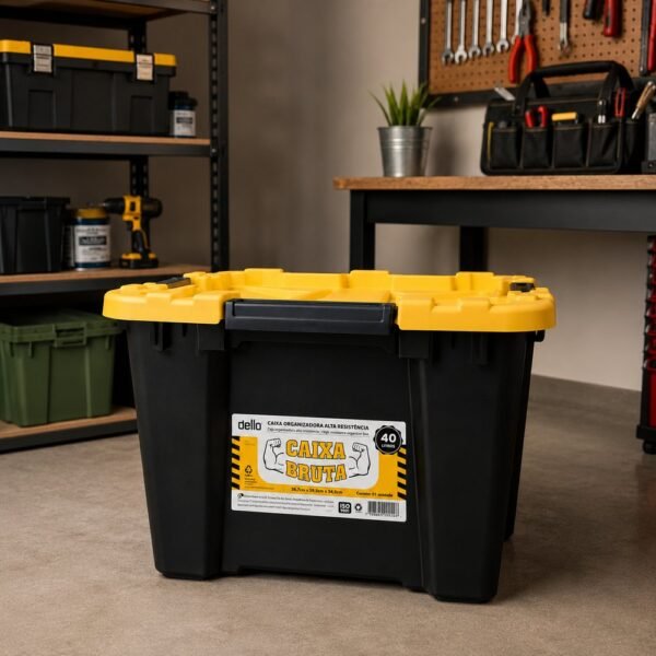 0gmhfmd6lvpp-xl-1.jpg Caixa Organizadora com Tampa Alta Resistência 40 Litros - Preta