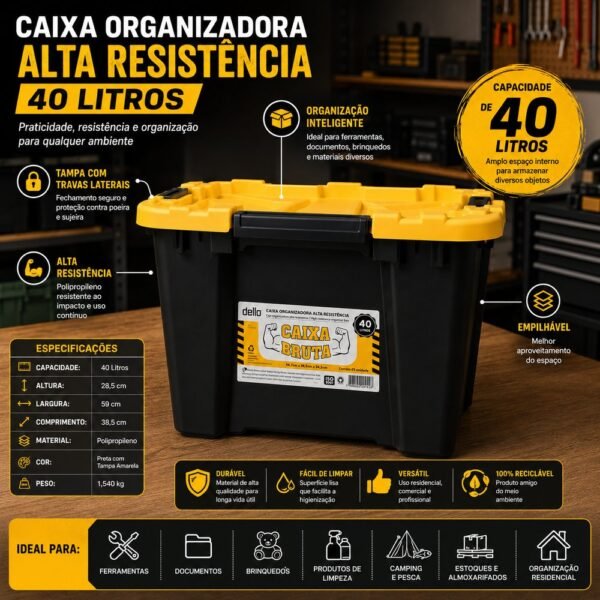 0llck9e2ywnb-xl-1.jpg Caixa Organizadora com Tampa Alta Resistência 40 Litros - Preta