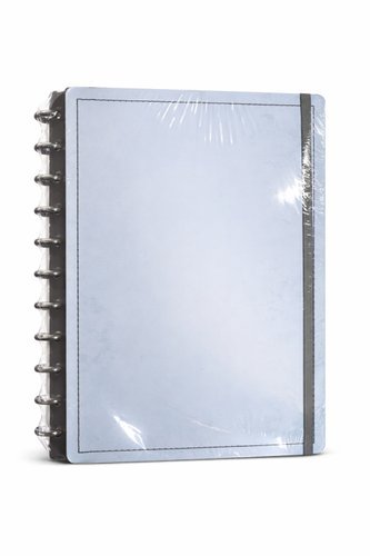 Caderno Grey Disco Reposicionável Grande G Capa Dura Disko