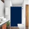 Cortina de Box em Tecido Liso - Azul