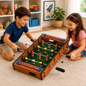 18amae1wkk0j-lg-1.jpg Mesa Infantil Pebolim Portátil 34cm - Verde