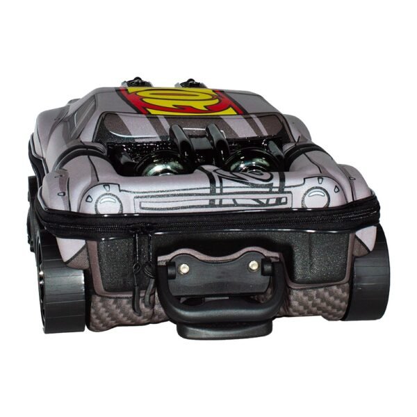 Mala Infantil Night Shifter 3D com Rodinhas - Cinza