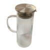 Jarra de Borossilicato Acqua com Tampa em Inox 1,4L