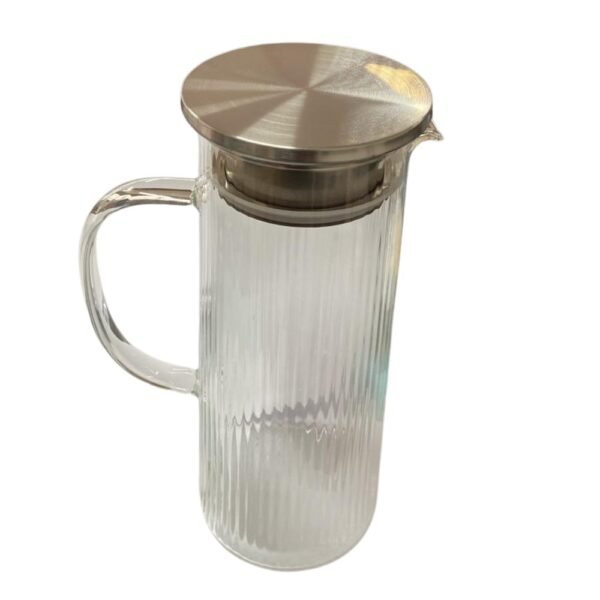 Jarra de Borossilicato Acqua com Tampa em Inox 1,4L