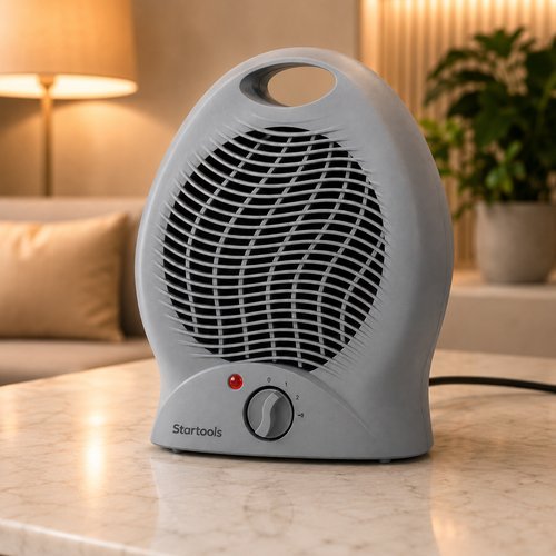 Aquecedor de Ar Elétrico 1000W 127V - Cinza