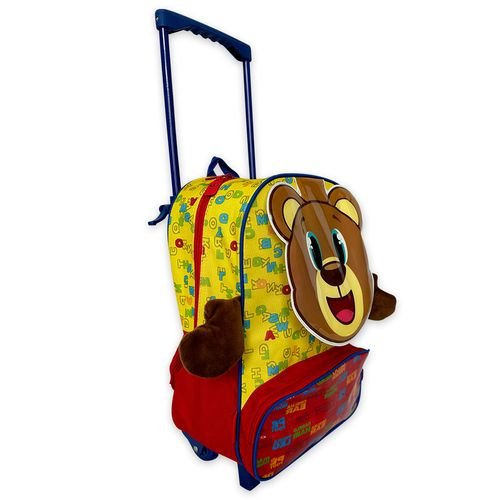 1r1h7jq27bq-lg-1.jpg Mochila Infantil Escolar Ursinho Rodinha Amarela e Vermelha